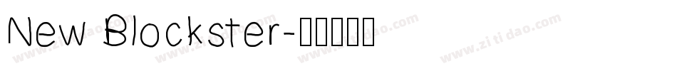 New Blockster字体转换